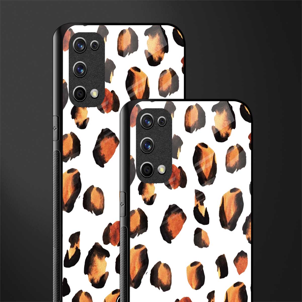 cheetah fur glass case for realme x7 pro image-2