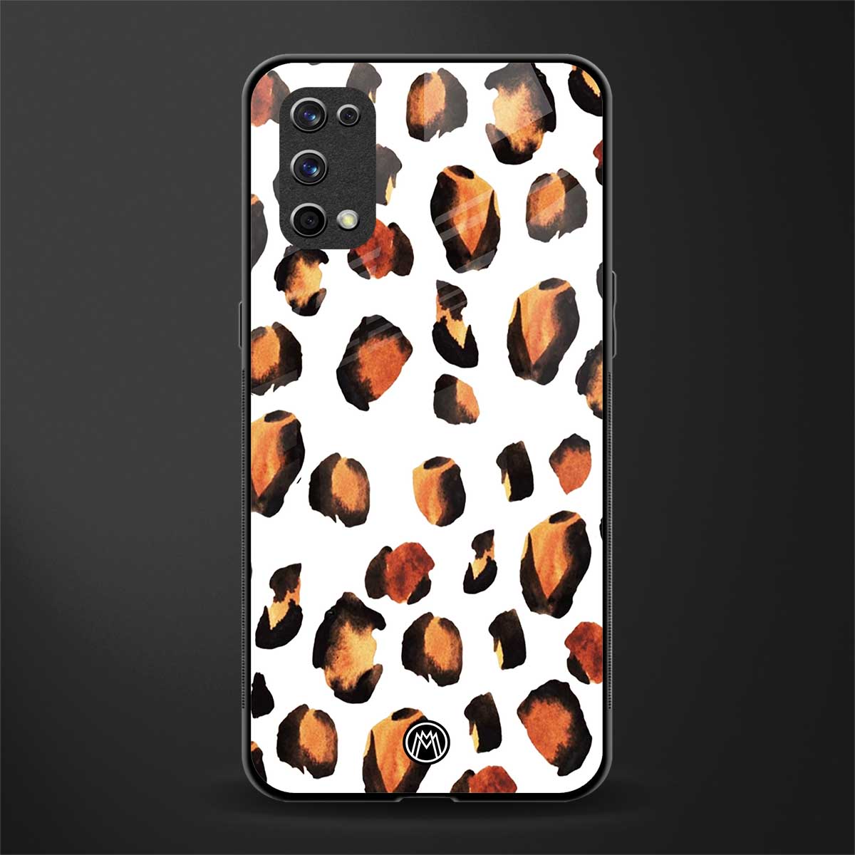 cheetah fur glass case for realme x7 pro image