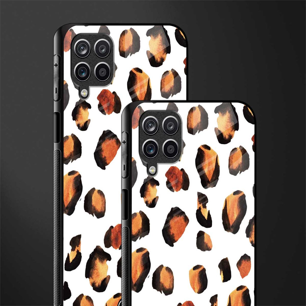 cheetah fur glass case for samsung galaxy a12 image-2