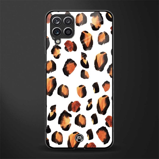 cheetah fur glass case for samsung galaxy m12 image