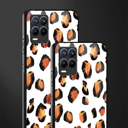 cheetah fur glass case for realme 8 4g image-2