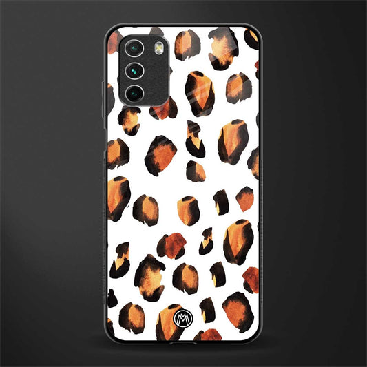 cheetah fur glass case for poco m3 image