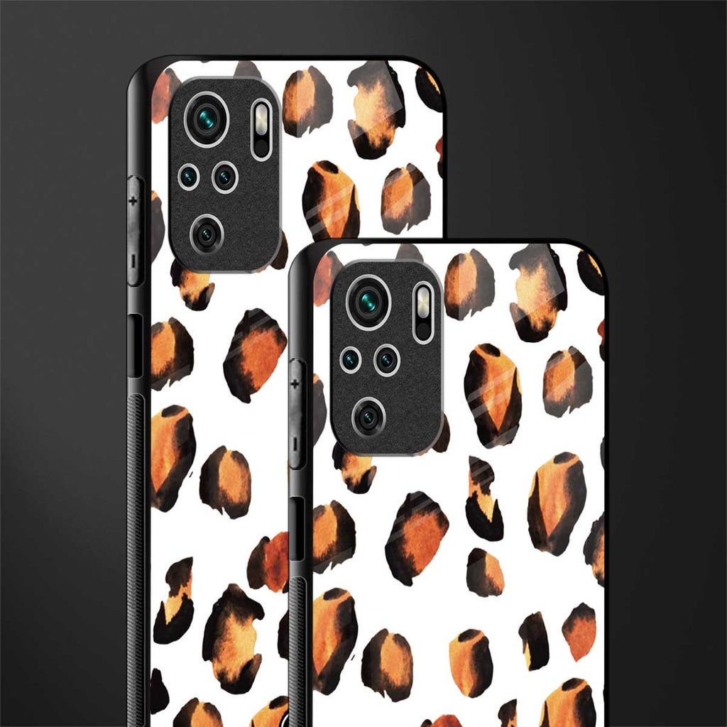 cheetah fur glass case for redmi note 10s image-2