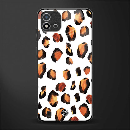 cheetah fur glass case for realme c20 image