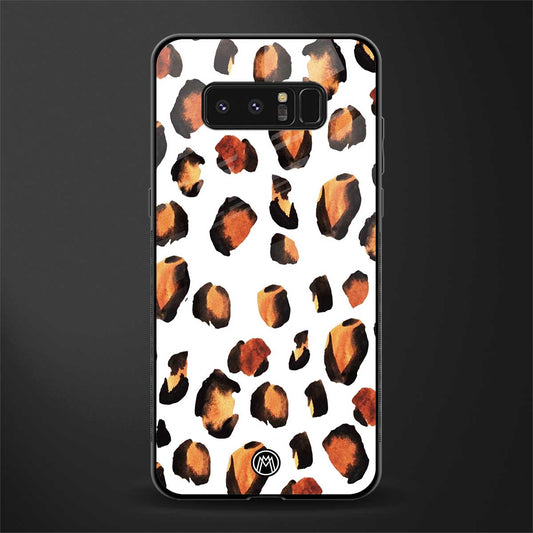 cheetah fur glass case for samsung galaxy note 8 image