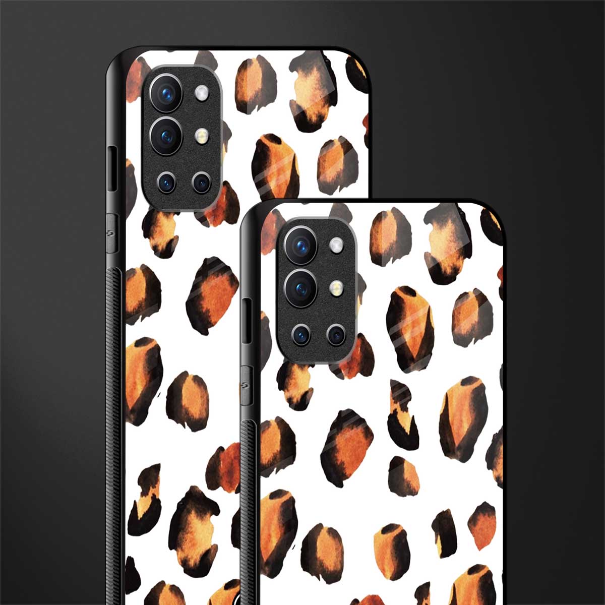 cheetah fur glass case for oneplus 9r image-2