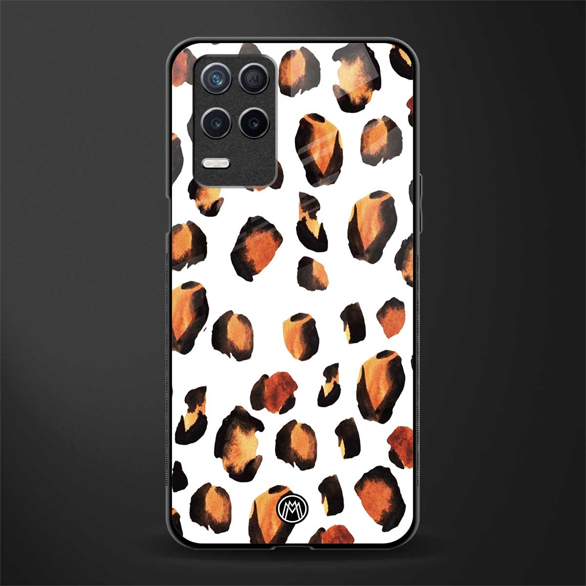 cheetah fur glass case for realme 8 5g image