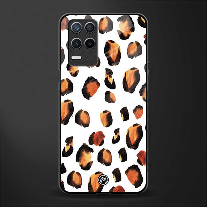 cheetah fur glass case for realme 8 5g image