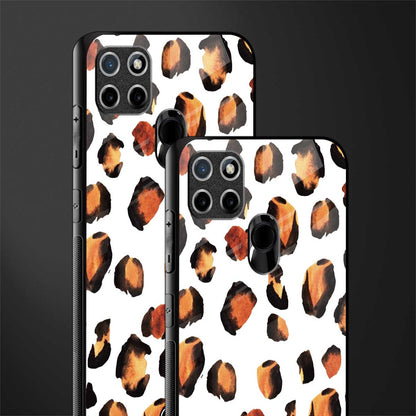 cheetah fur glass case for realme c21y image-2