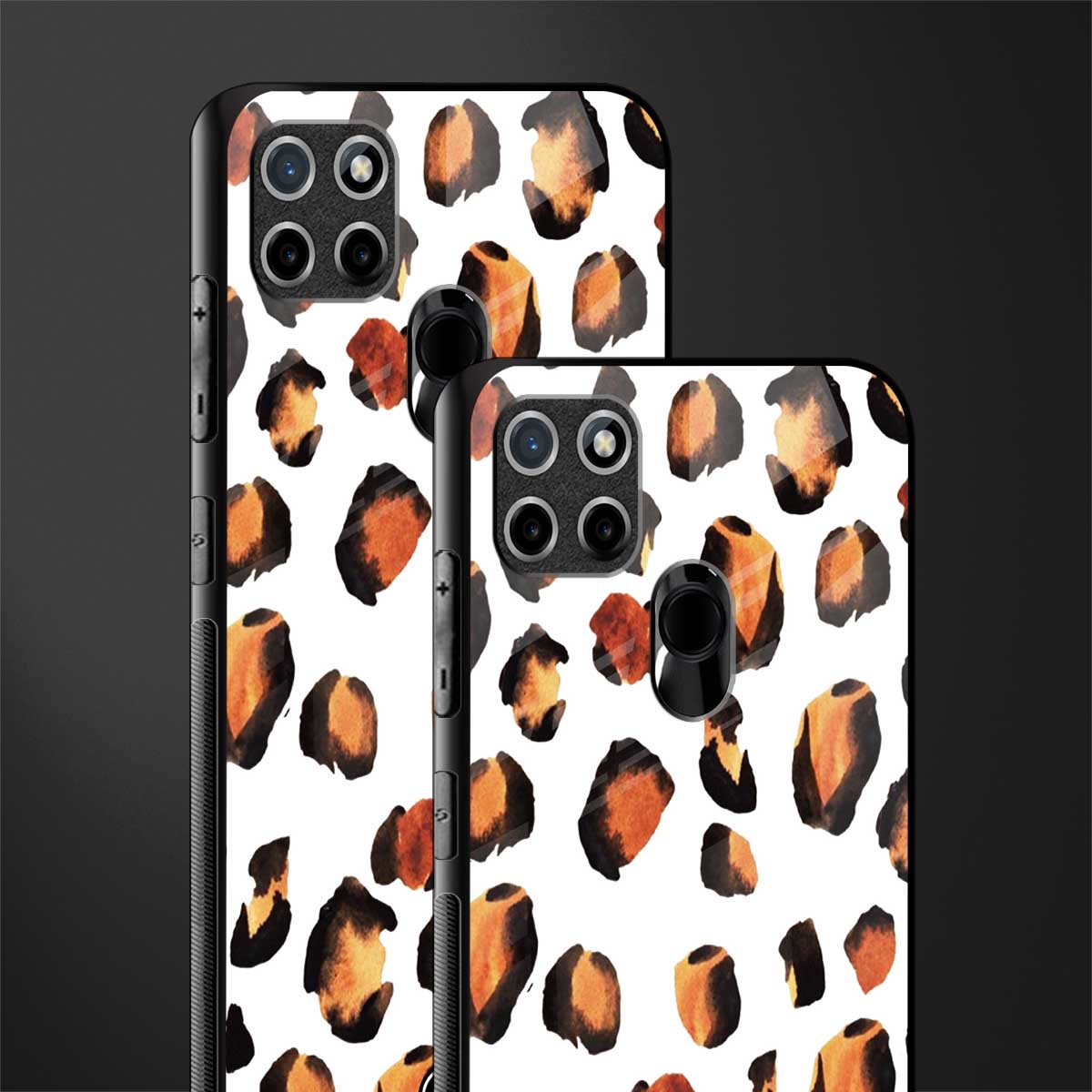 cheetah fur glass case for realme c21 image-2