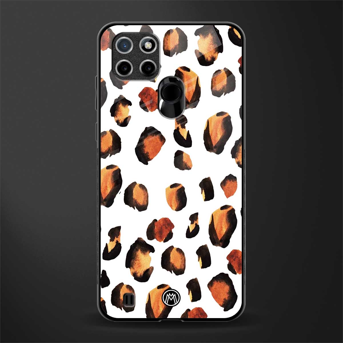 cheetah fur glass case for realme c21y image