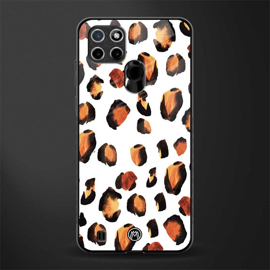 cheetah fur glass case for realme c21 image