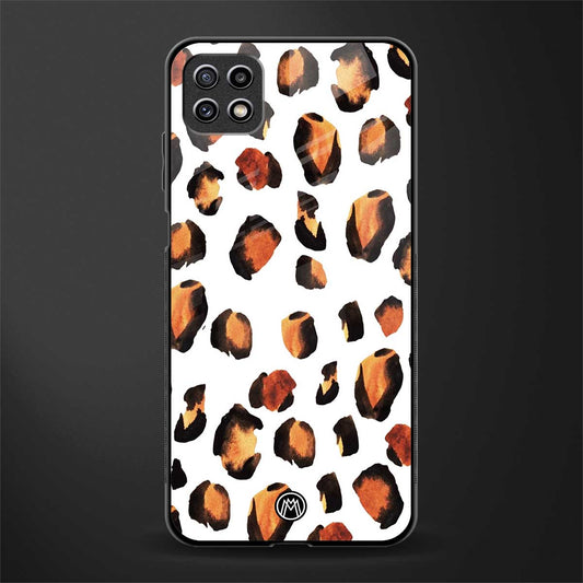 cheetah fur glass case for samsung galaxy a22 5g image