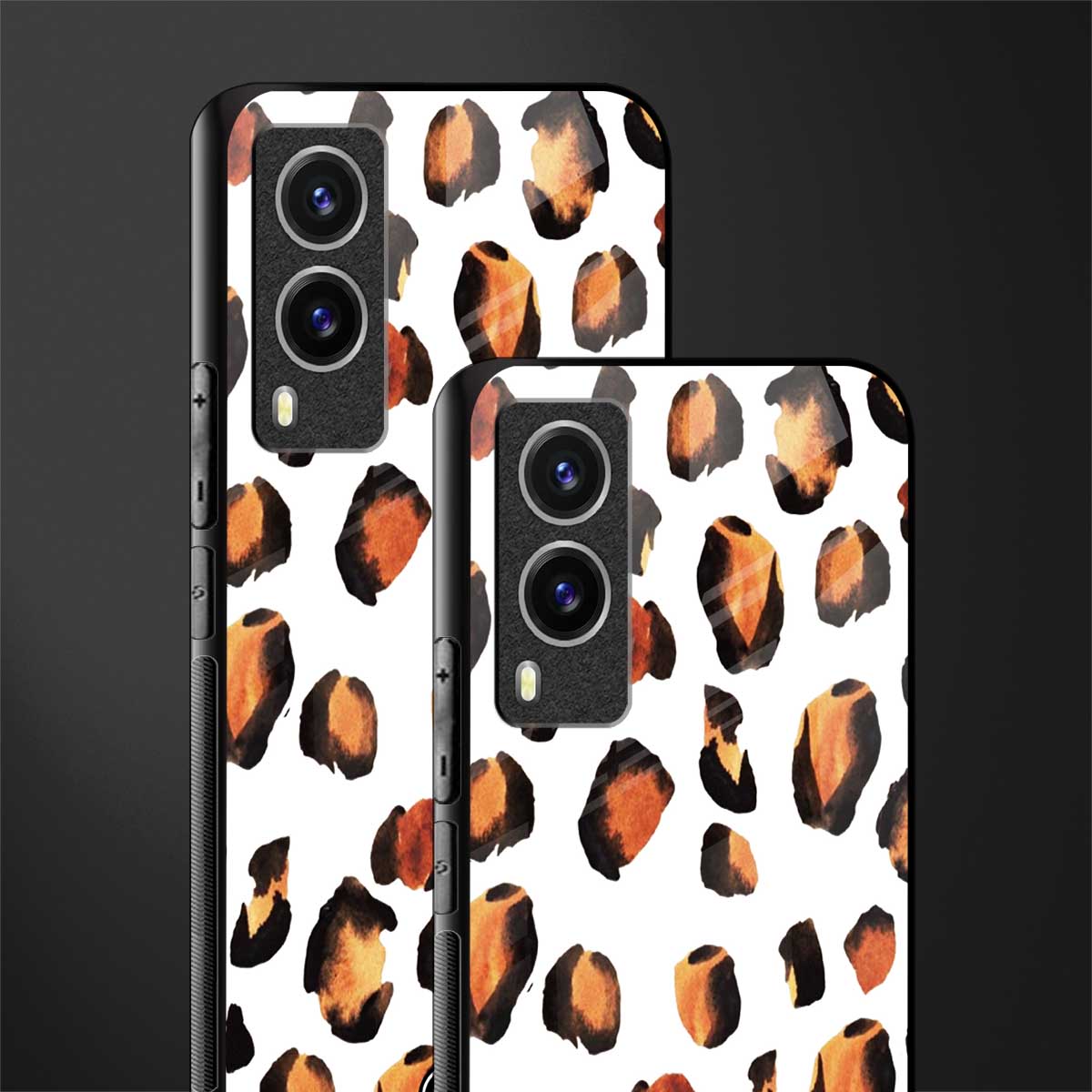 cheetah fur glass case for vivo v21e 5g image-2