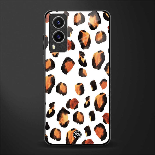 cheetah fur glass case for vivo v21e 5g image