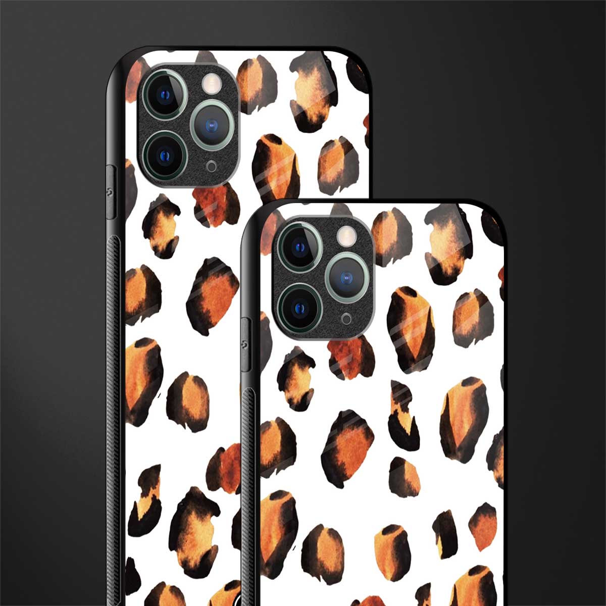 cheetah fur glass case for iphone 11 pro image-2