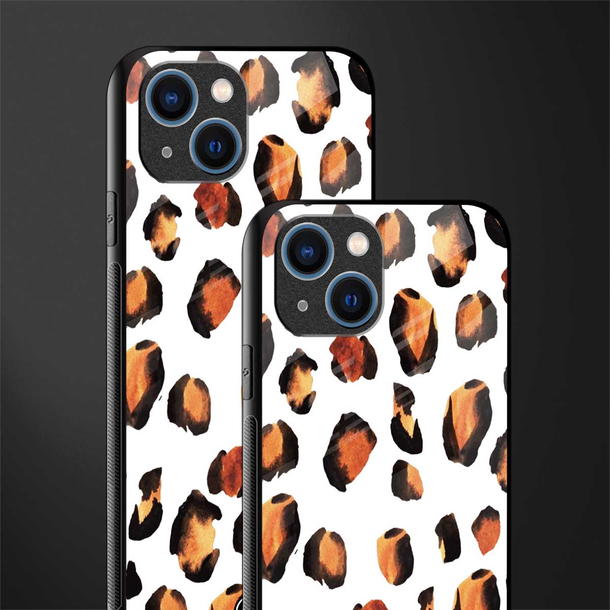 cheetah fur glass case for iphone 13 image-2