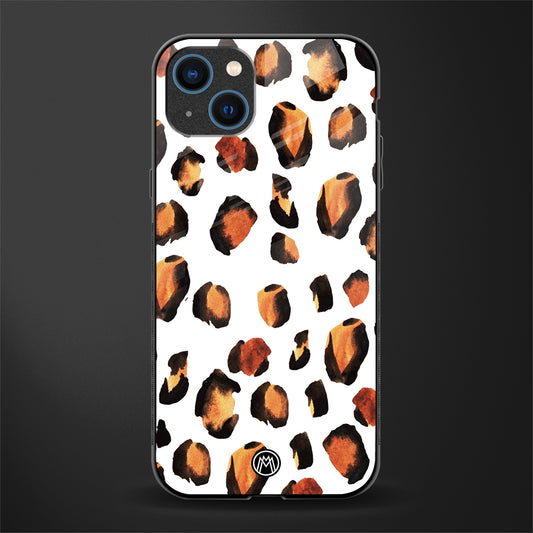 cheetah fur glass case for iphone 13 image