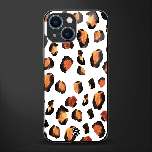 cheetah fur glass case for iphone 13 mini image