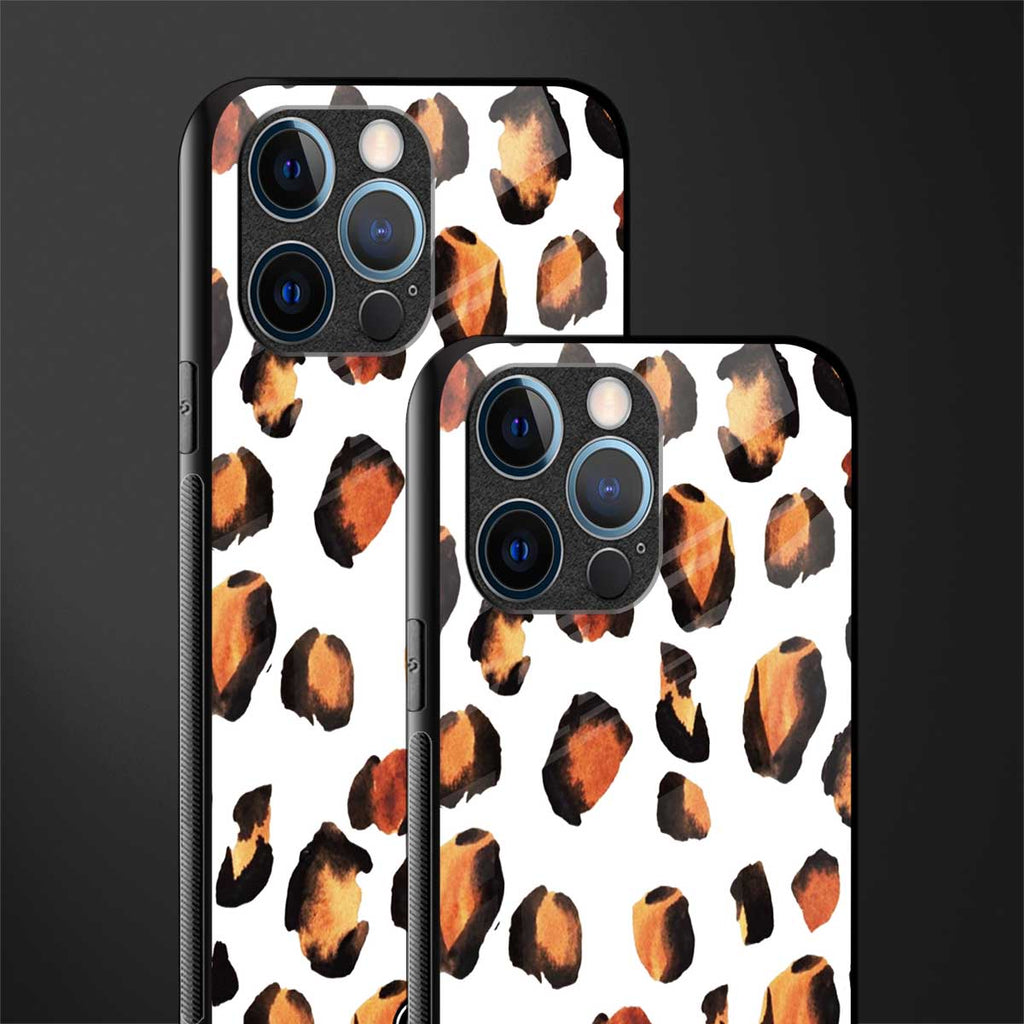 cheetah fur glass case for iphone 12 pro image-2