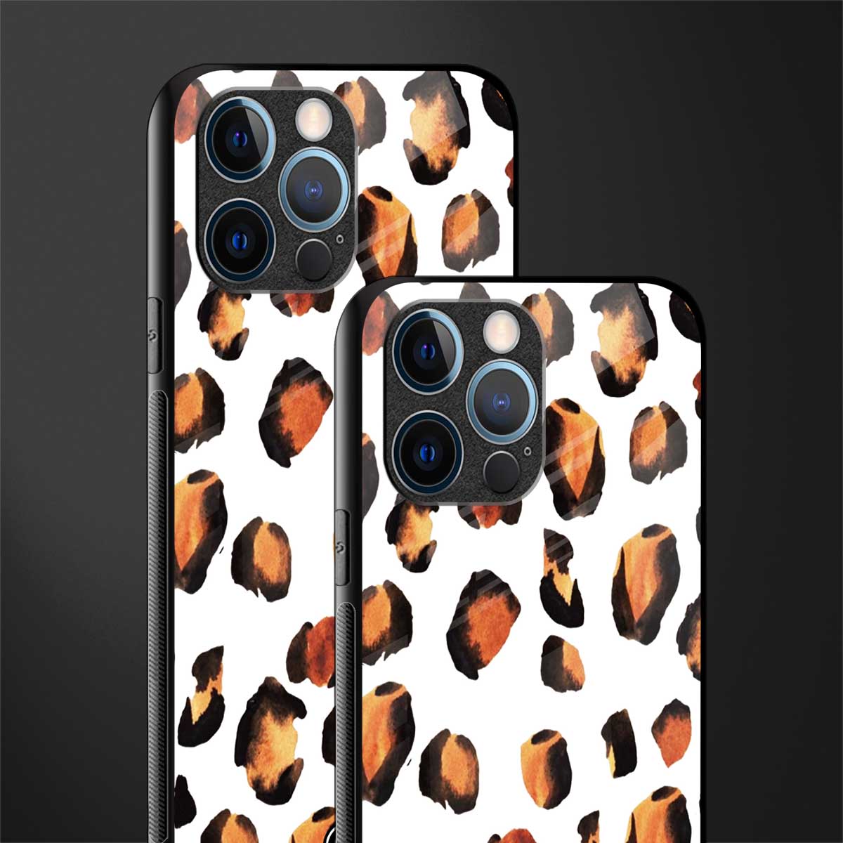 cheetah fur glass case for iphone 12 pro image-2