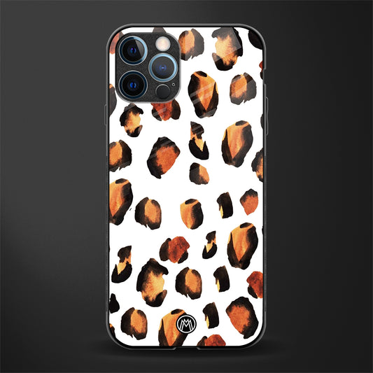 cheetah fur glass case for iphone 12 pro max image