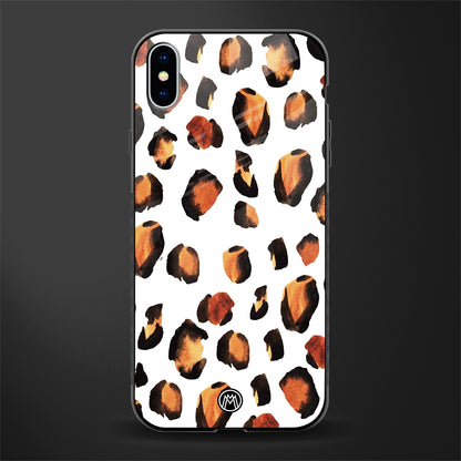cheetah fur glass case for iphone xs max image
