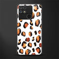 cheetah fur back phone cover | glass case for realme narzo 50a