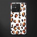 cheetah fur back phone cover | glass case for realme narzo 50a