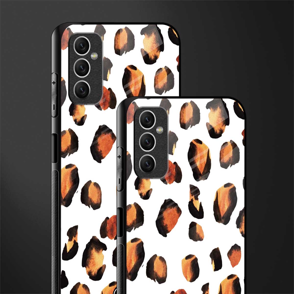 cheetah fur glass case for samsung galaxy m52 5g image-2