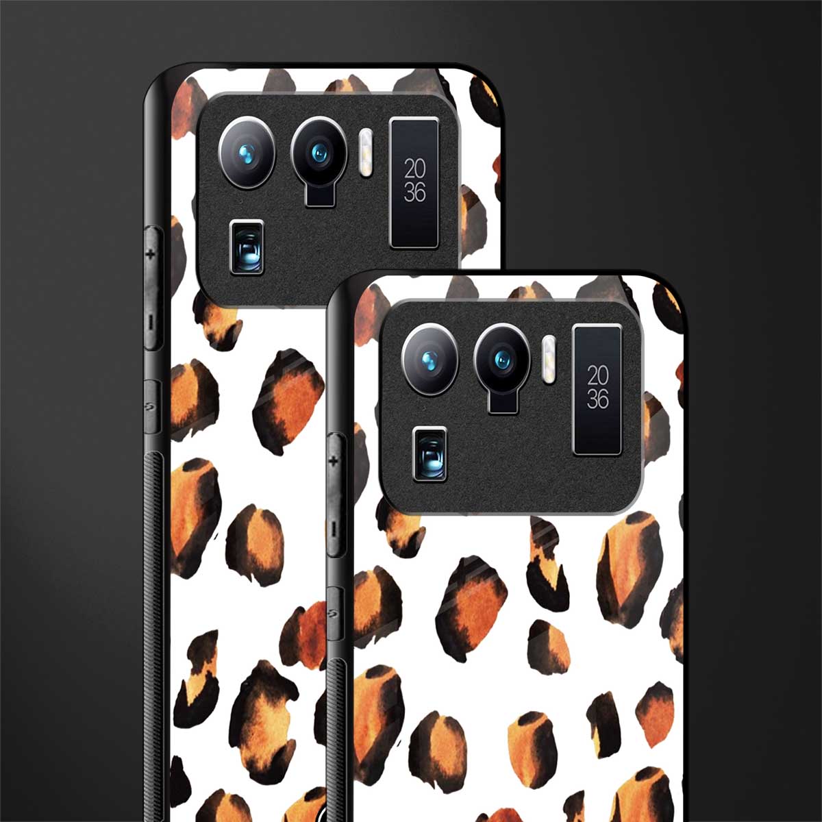 cheetah fur glass case for mi 11 ultra 5g image-2