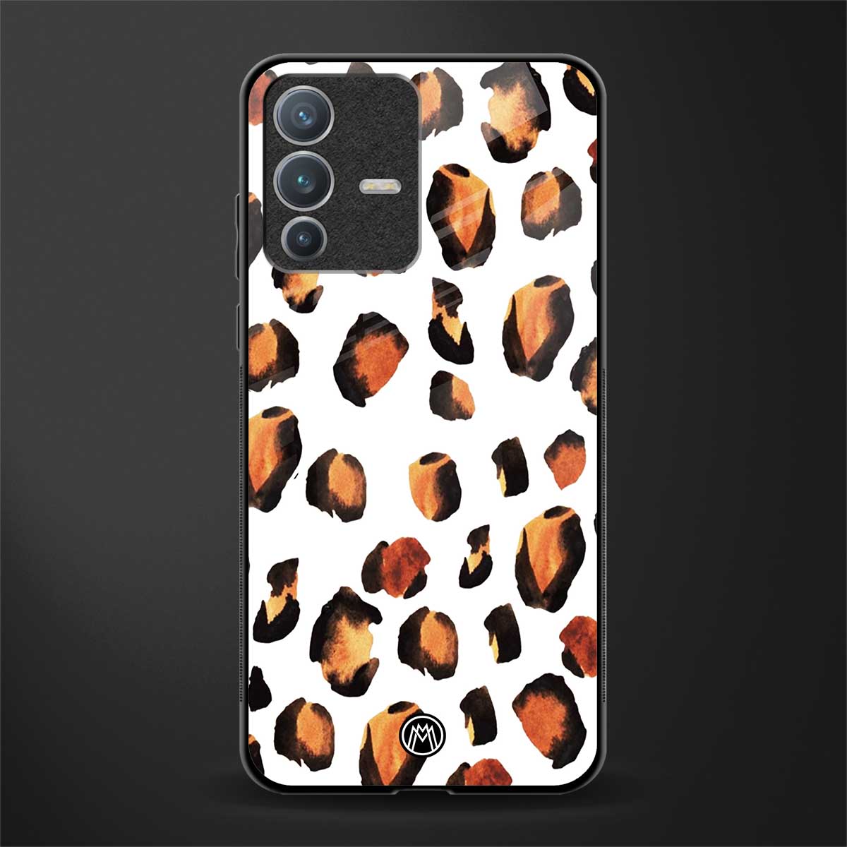 cheetah fur glass case for vivo v23 pro 5g image