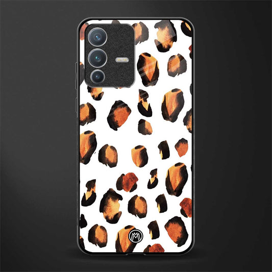 cheetah fur glass case for vivo v23 pro 5g image