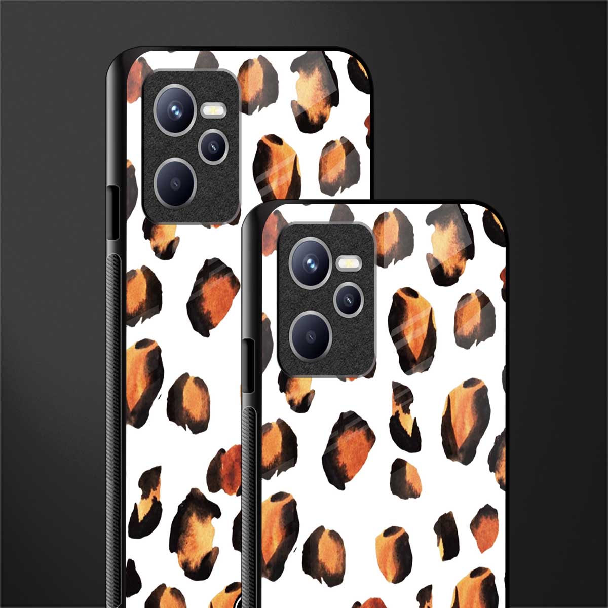 cheetah fur glass case for realme c35 image-2