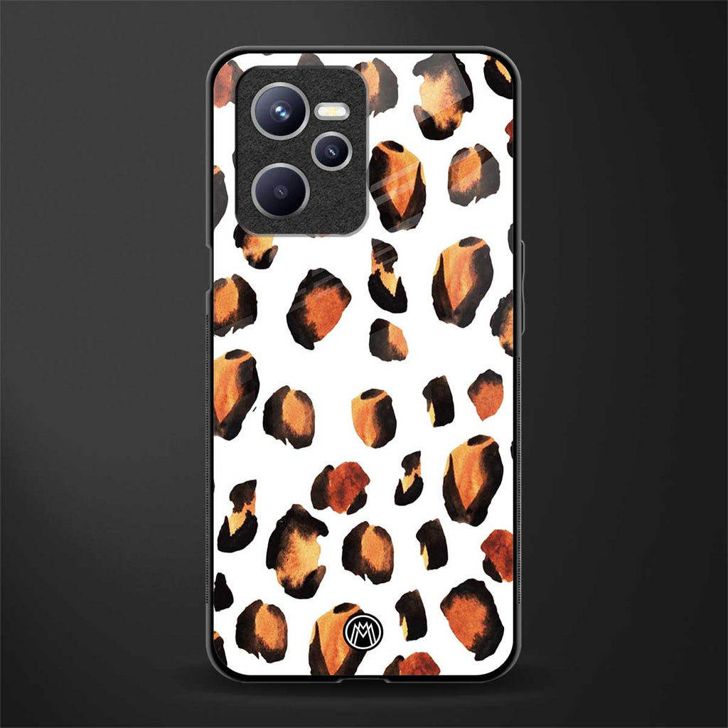 cheetah fur glass case for realme c35 image