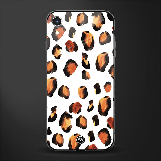 cheetah fur glass case for iphone xr image