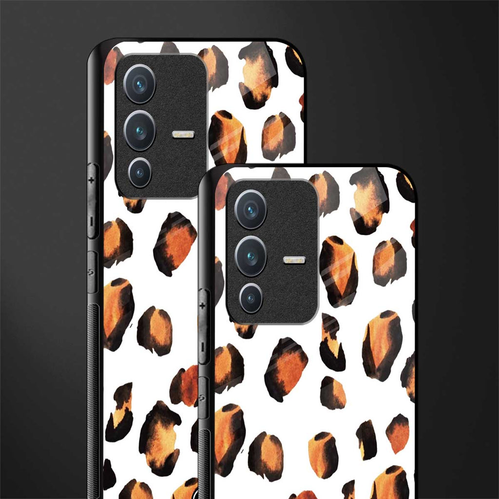 cheetah fur glass case for vivo v23 5g image-2