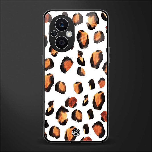 cheetah fur back phone cover | glass case for oppo f21 pro 5g