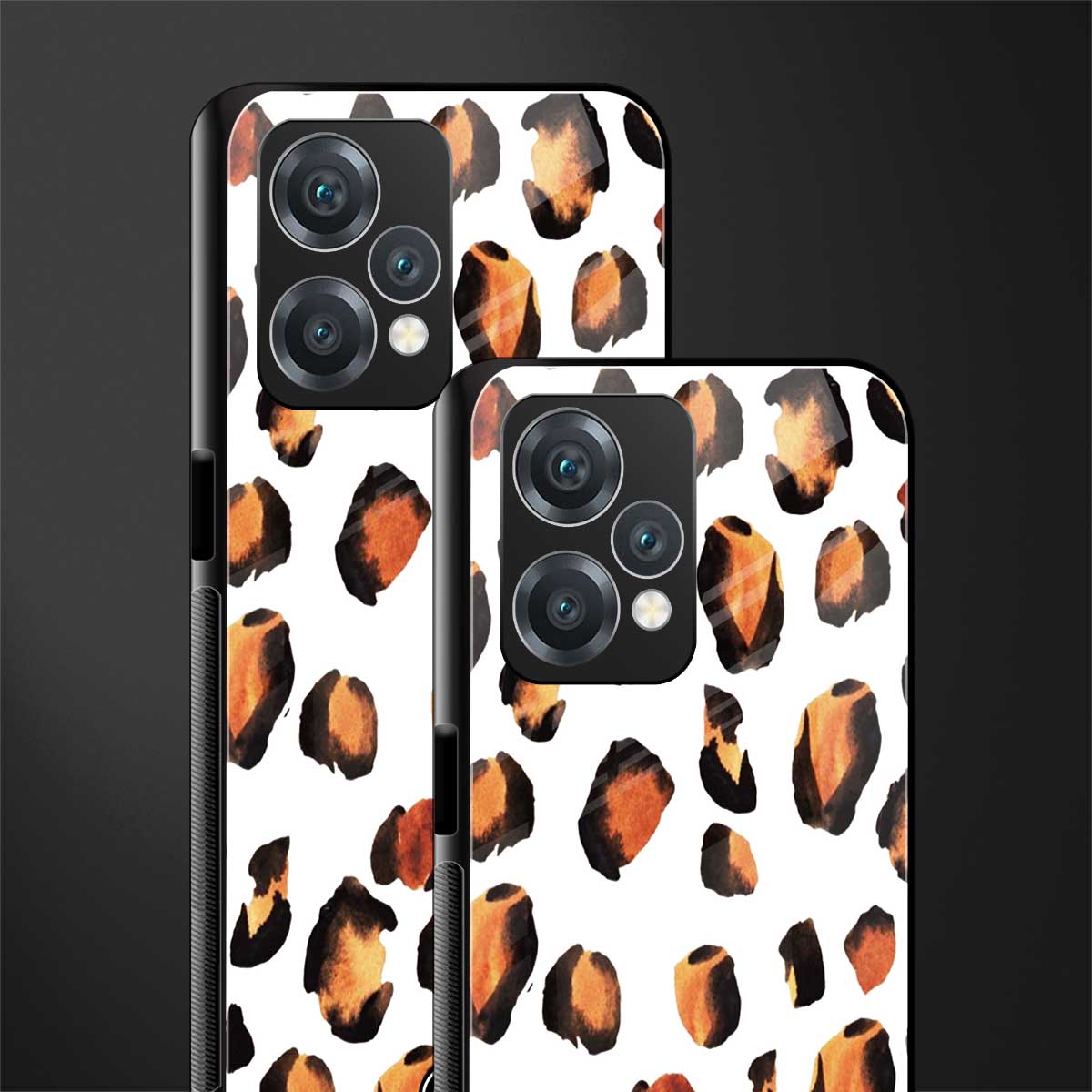 cheetah fur back phone cover | glass case for oneplus nord ce 2 lite 5g