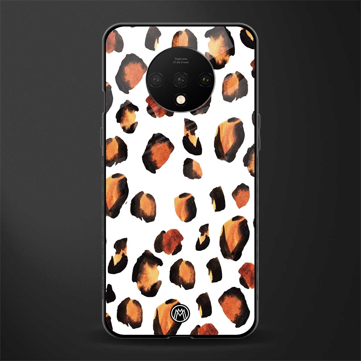 cheetah fur glass case for oneplus 7t image