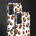 cheetah fur glass case for vivo x70 image-2