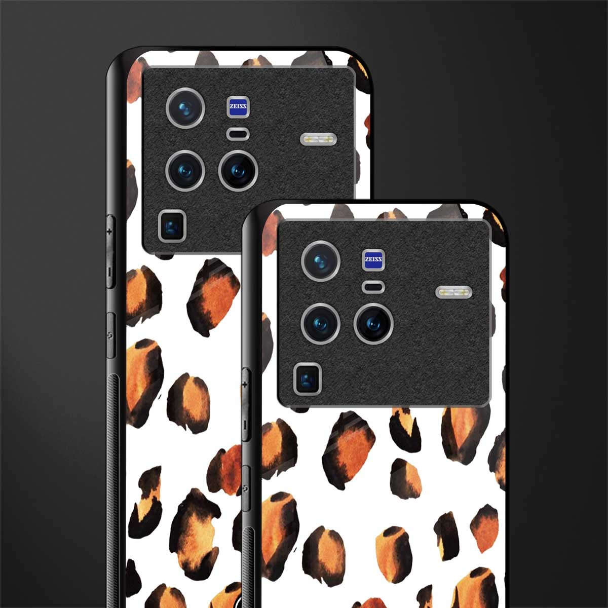 cheetah fur glass case for vivo x80 pro 5g image-2