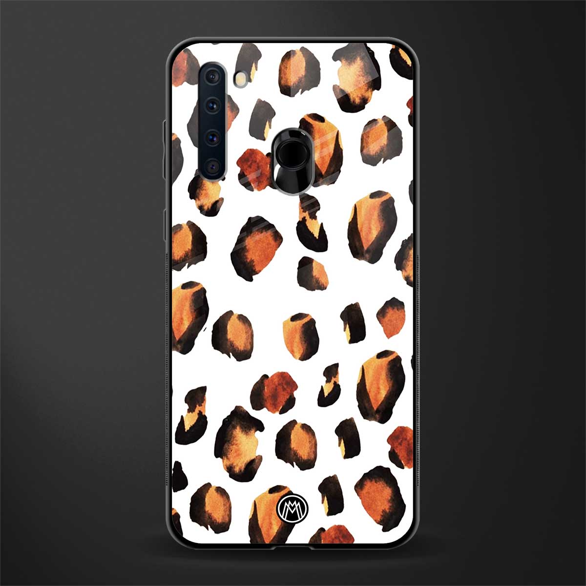 cheetah fur glass case for samsung a21 image