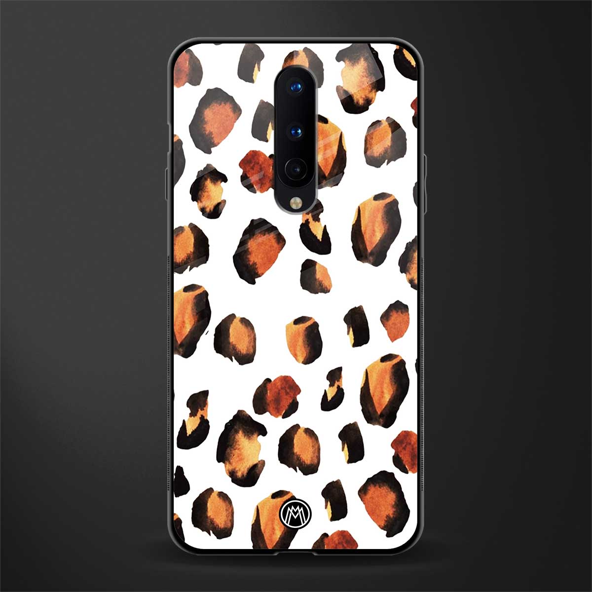cheetah fur glass case for oneplus 8 image