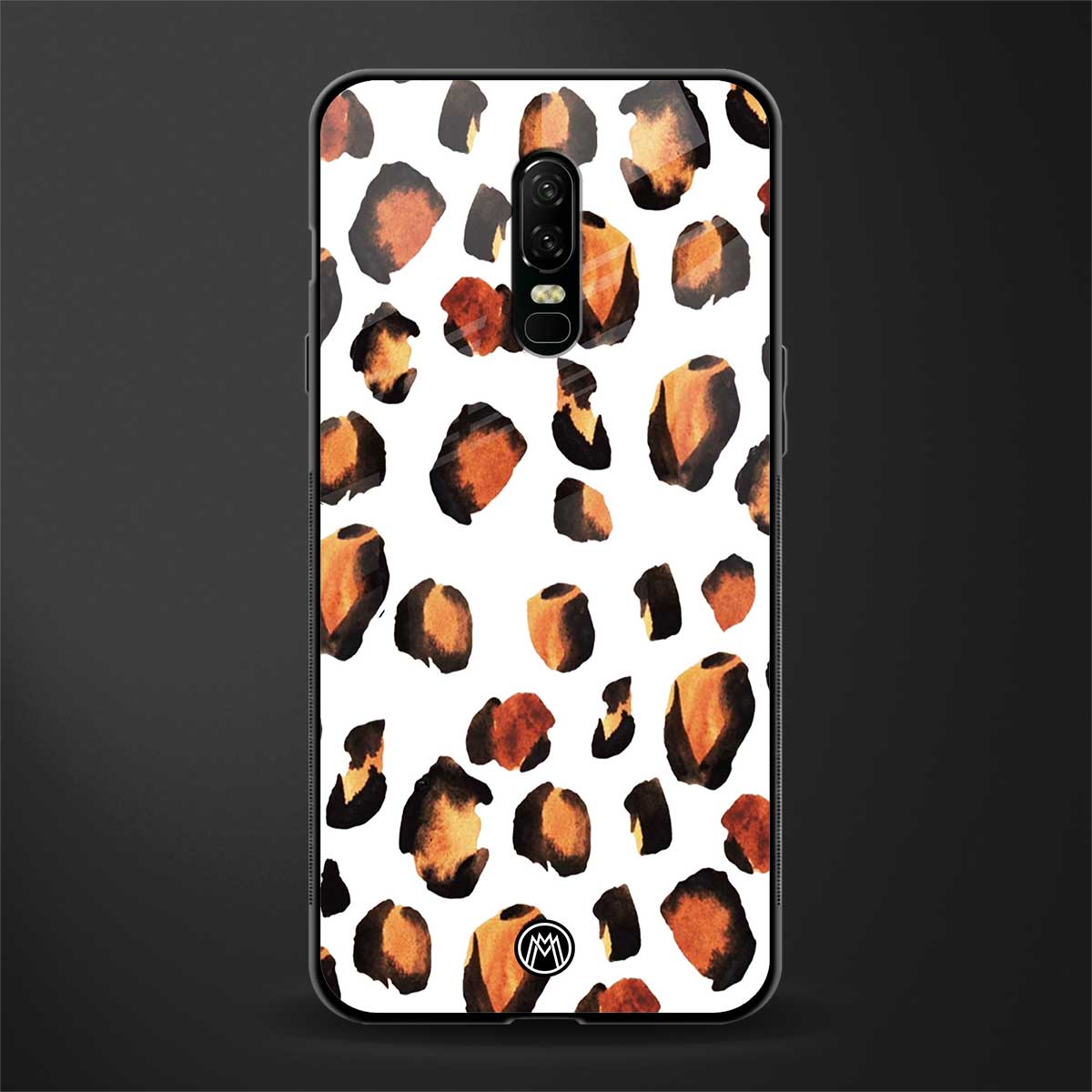 cheetah fur glass case for oneplus 6 image