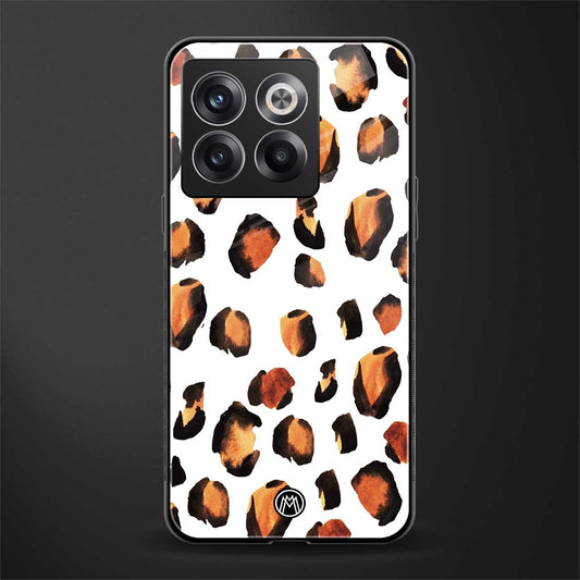 cheetah fur back phone cover | glass case for oneplus 10t