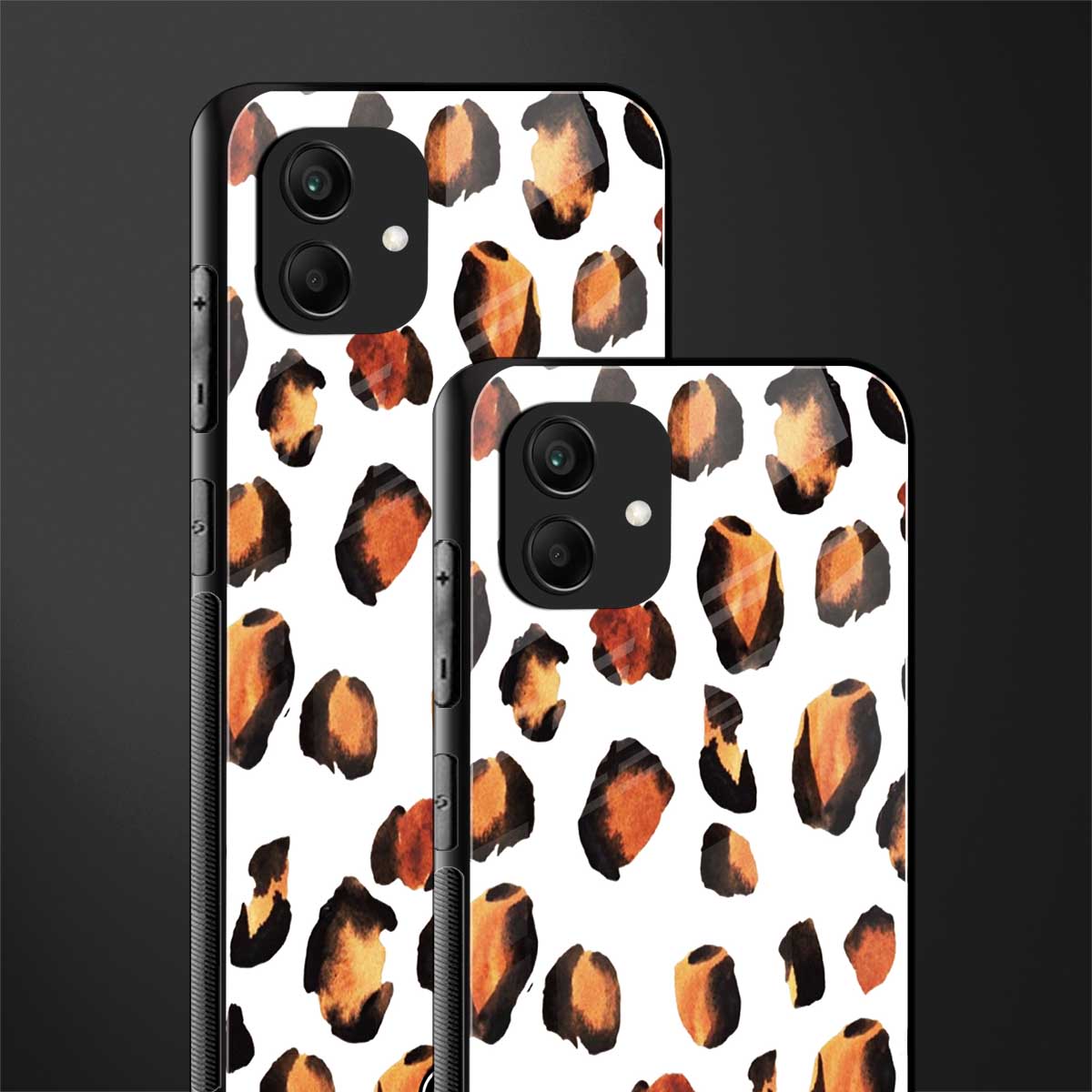 cheetah fur back phone cover | glass case for samsung galaxy a04