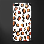 cheetah fur glass case for iphone 8 plus image