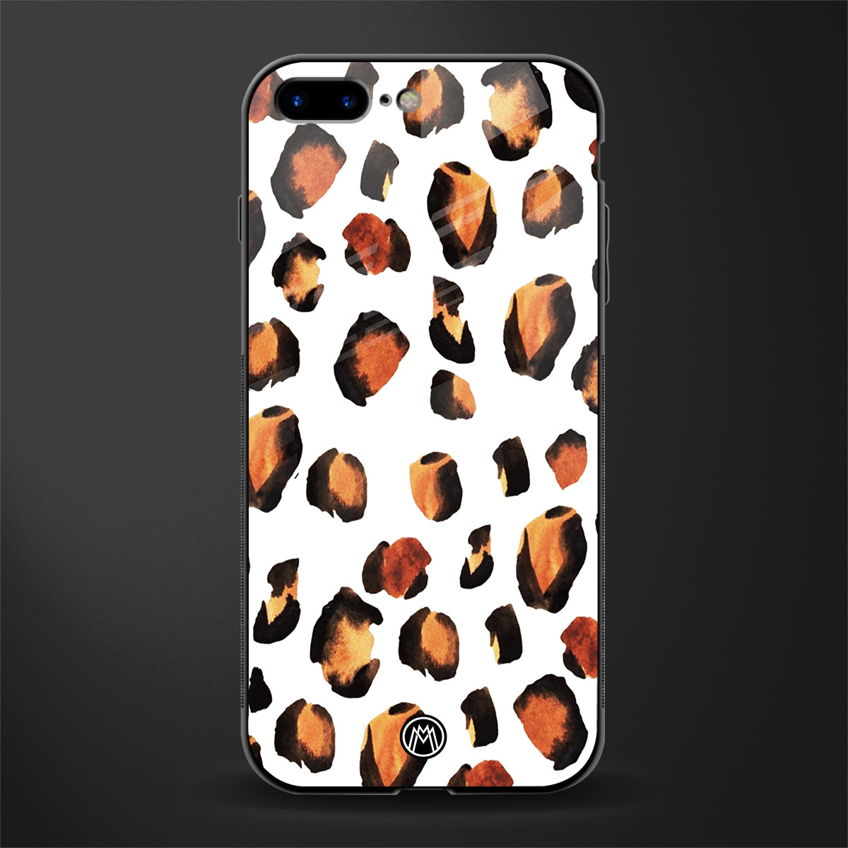 cheetah fur glass case for iphone 8 plus image