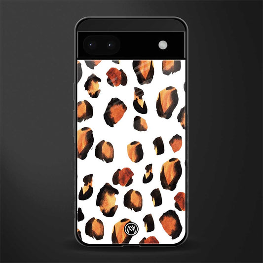 cheetah fur back phone cover | glass case for google pixel 6a